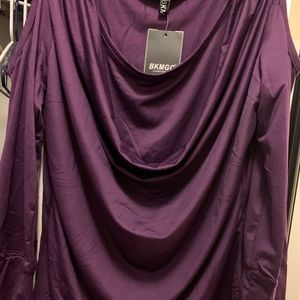 Xl purple off the shoulder top. (Fits very small)